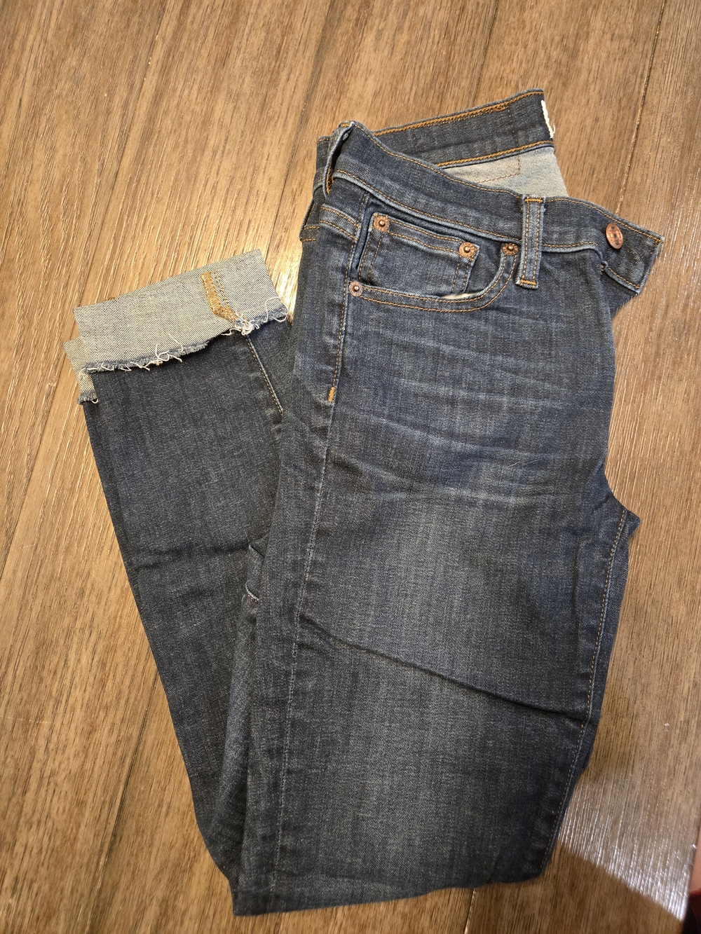 J. Crew Women's Dark Blue Cropped Slim Jeans